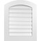 Ekena Millwork Arch Top Surface Mount PVC Gable Vent: Non-Functional, w/ 3-1/2"W x 1"P Standard Frame, 24"W x 28"H GVPAR24X2801SN - alternate 1